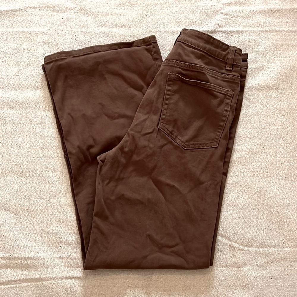 Wide Leg Twill Pants